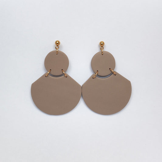Pendientes Leda Tostado