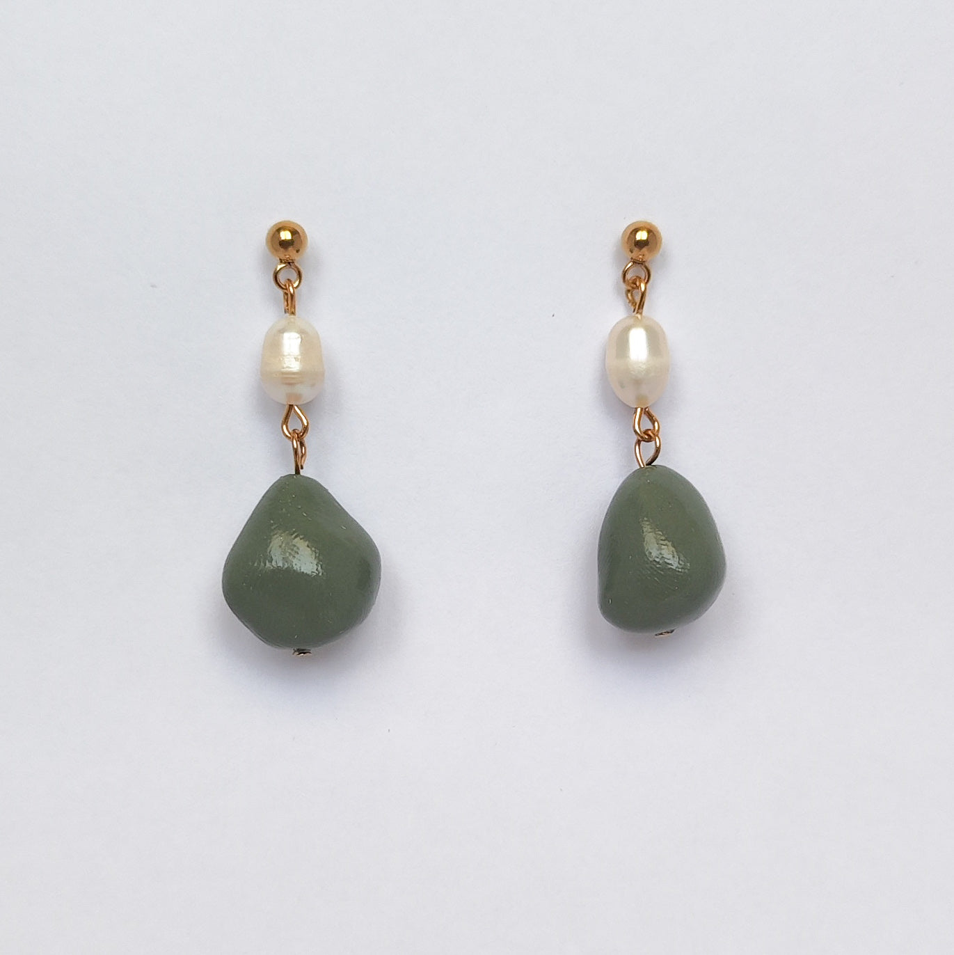 Pendientes Agua Verde Oscuro