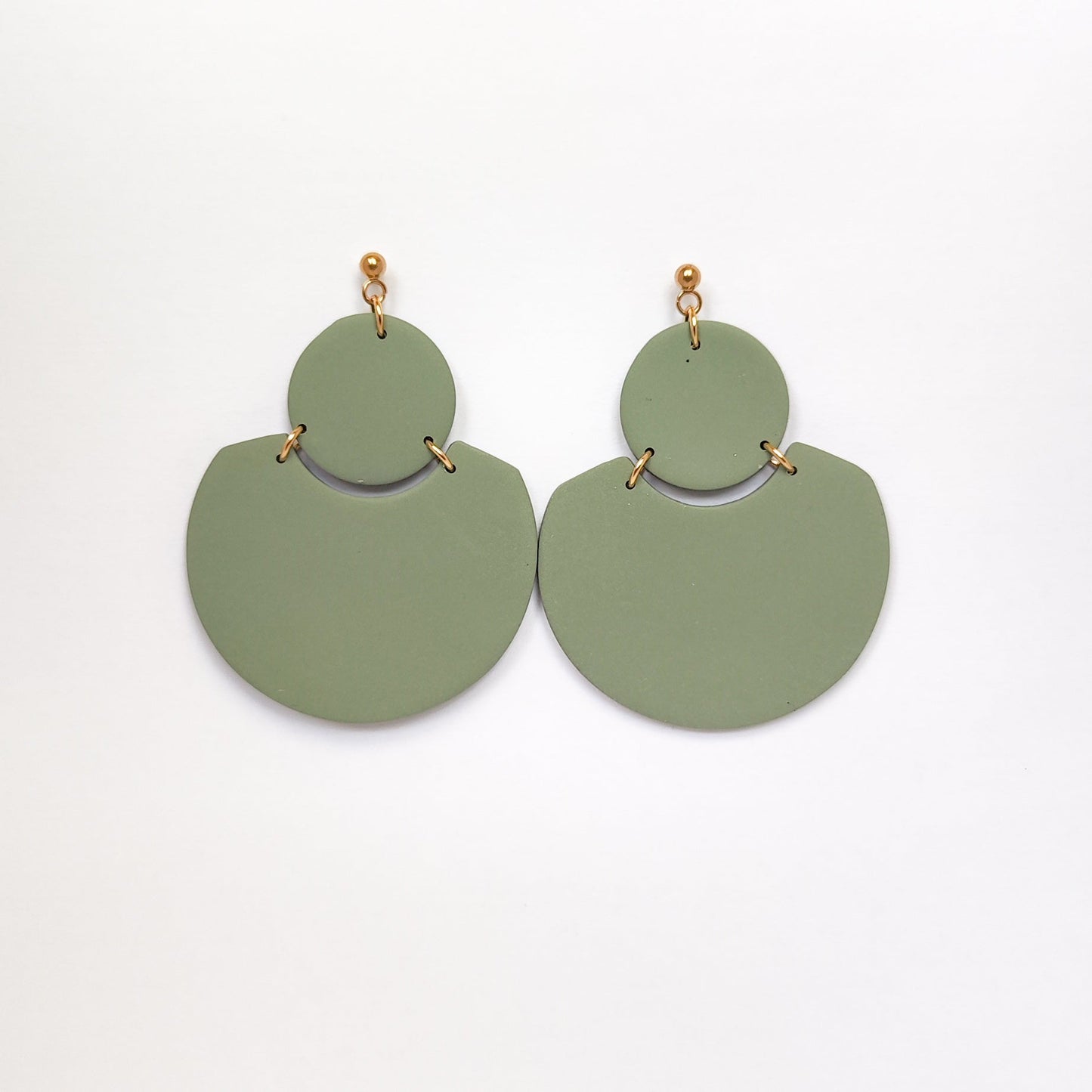 Pendientes Leda Verde