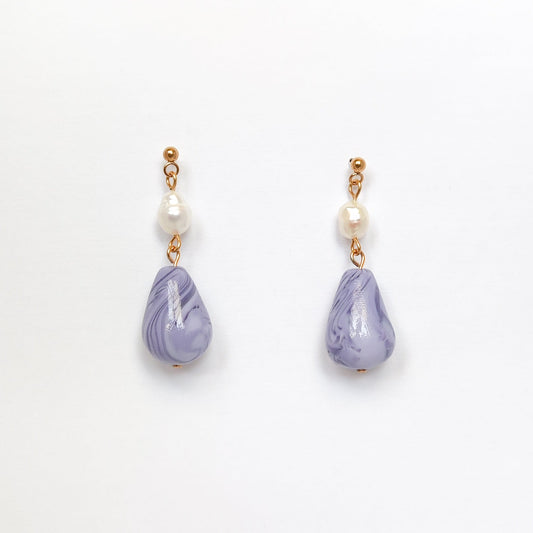 Pendientes Agua Violeta
