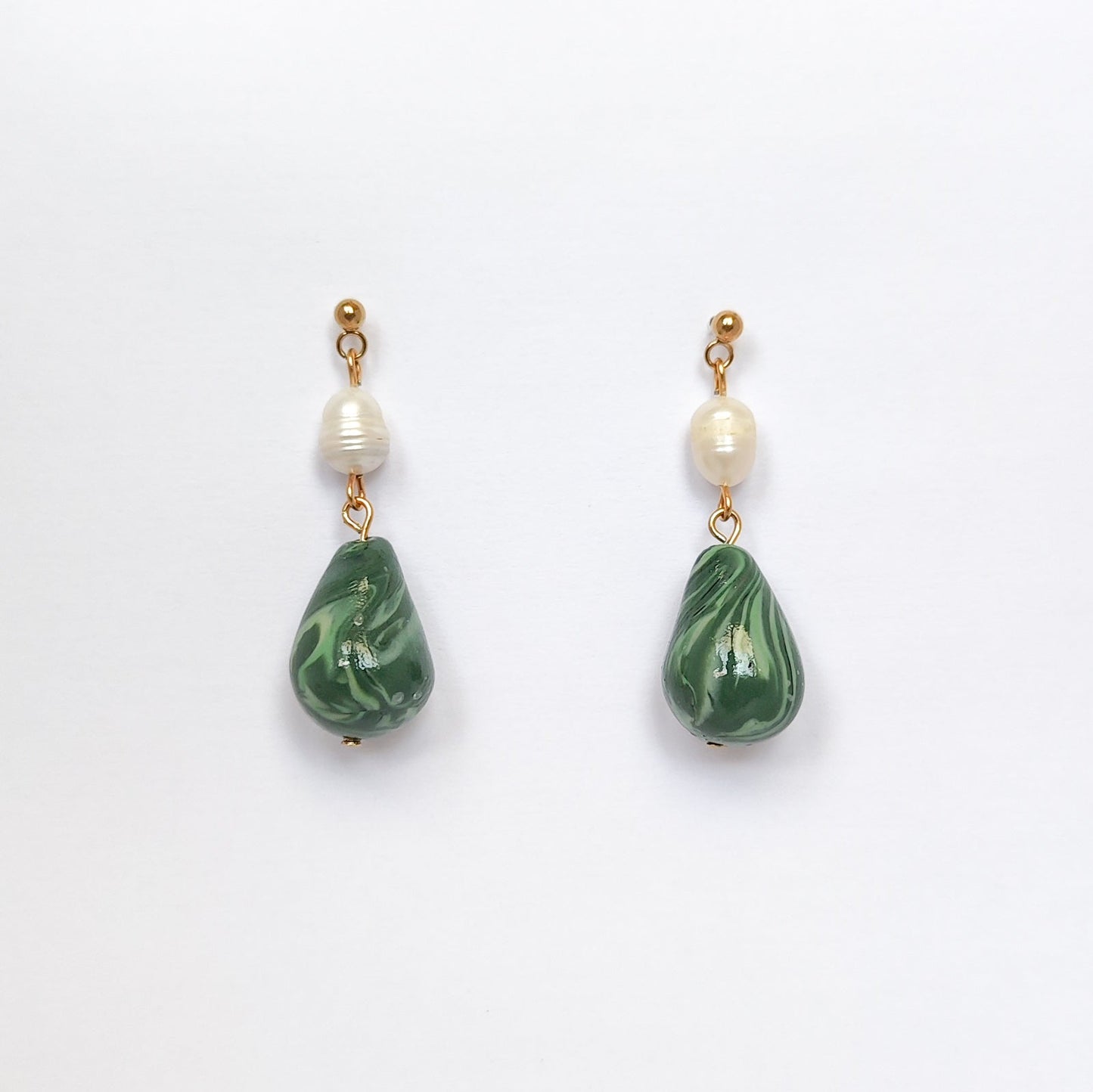 Pendientes Agua Verde Claro
