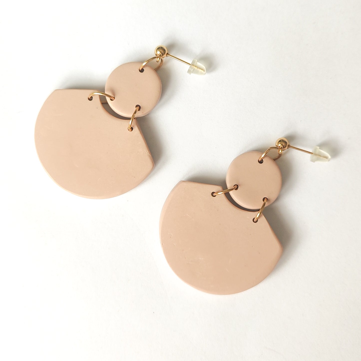 Pendientes Beige