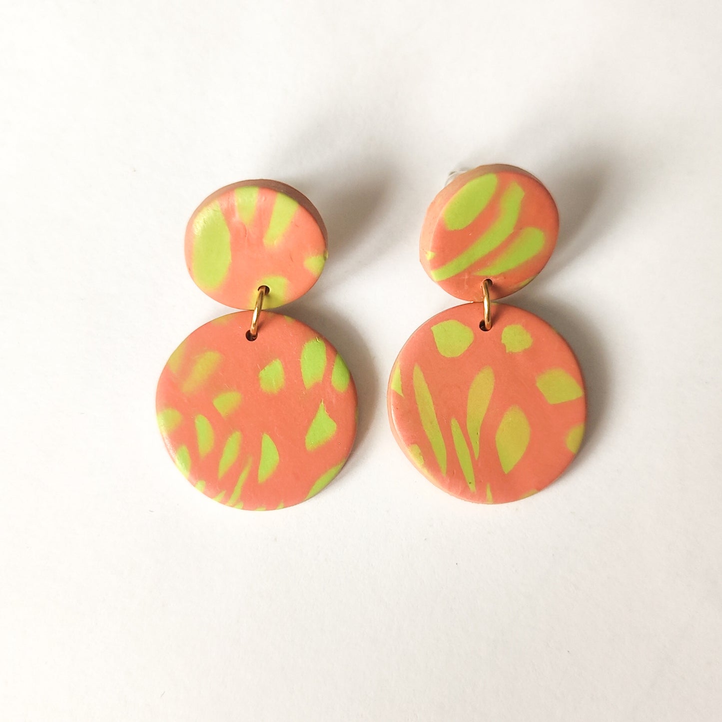 Pendientes Naranja y Verde