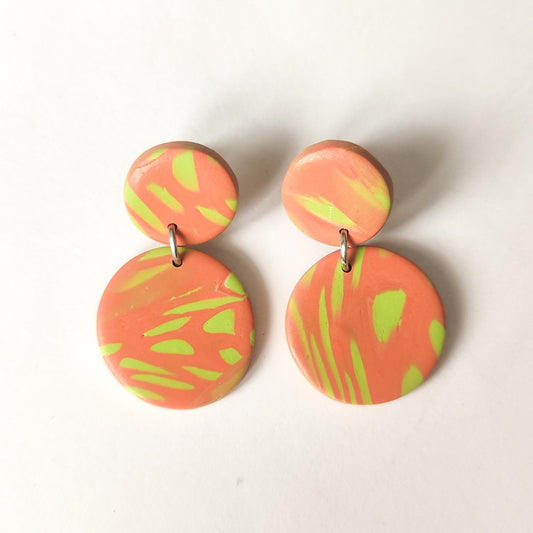 Pendientes Naranja y Verde