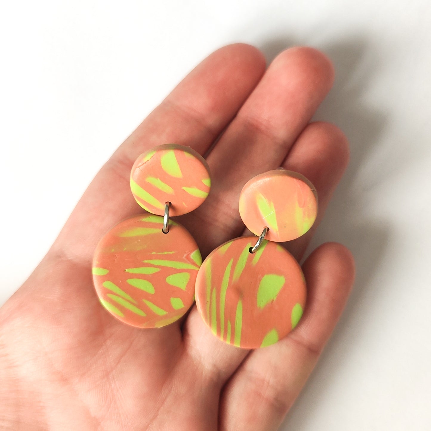 Pendientes Naranja y Verde