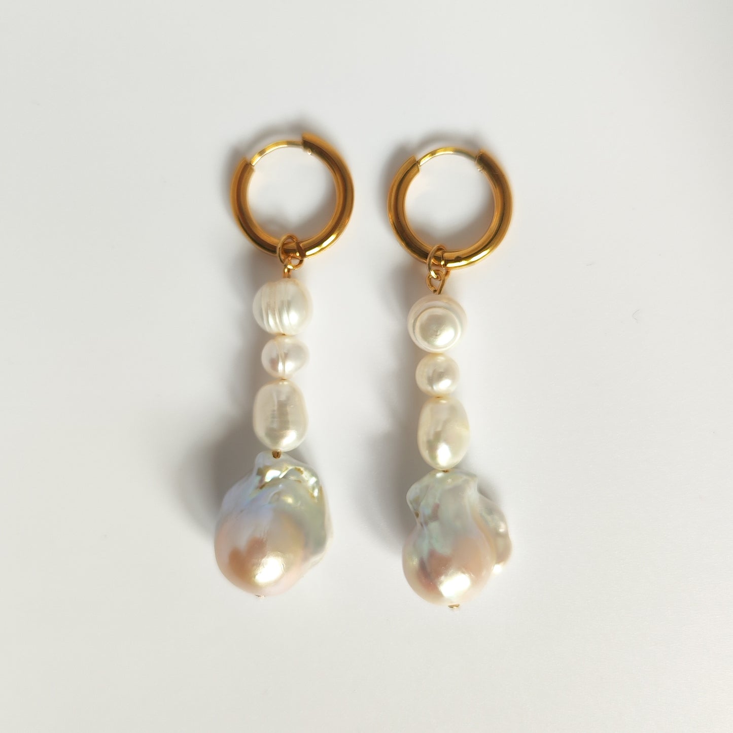 Pendientes de Aro y Perlas