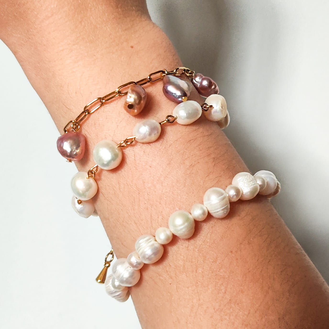 Pulsera de perlas clasica