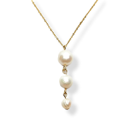 Collar Perlas alargado