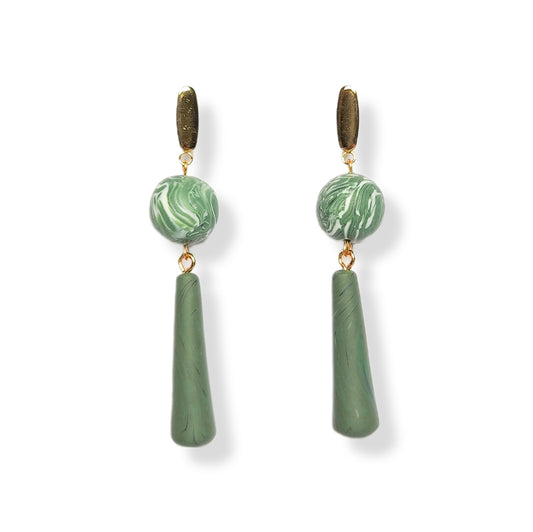 Pendientes Lila Verde