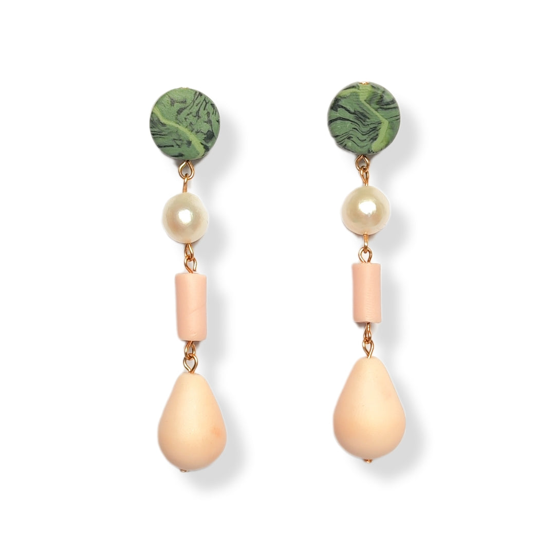 Pendientes Olympia Marron y Azul
