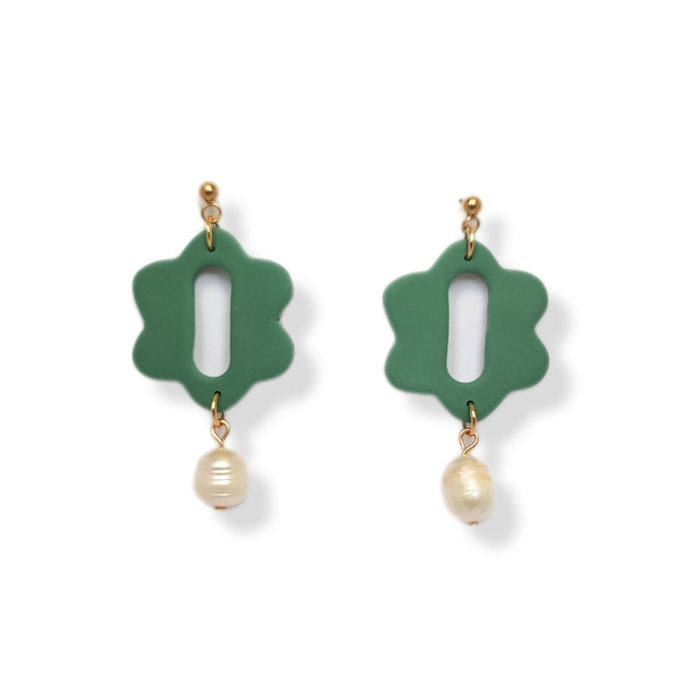 Pendientes Flor Rosa