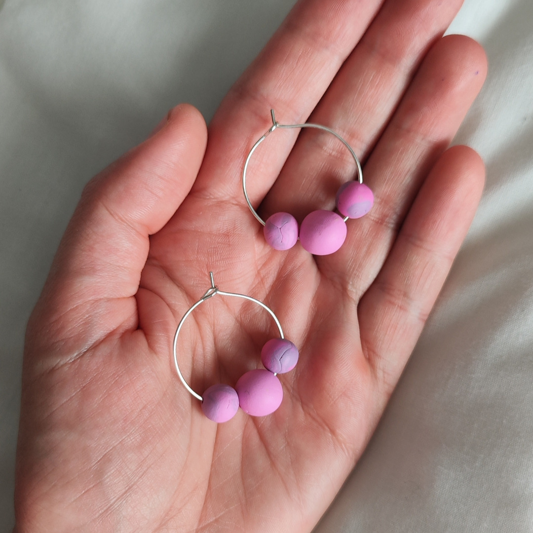Pendientes aro Peonia