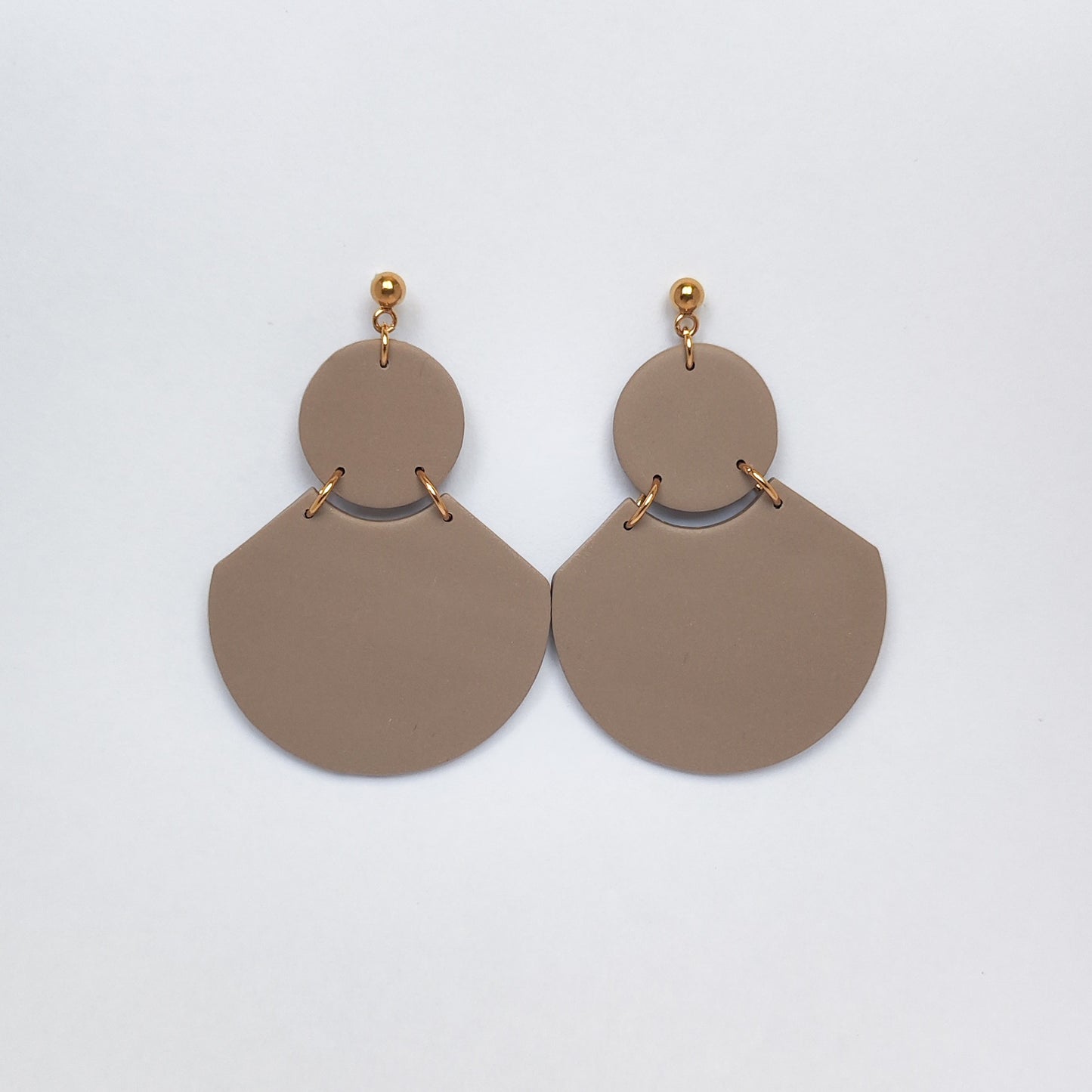 Pendientes Leda Beige