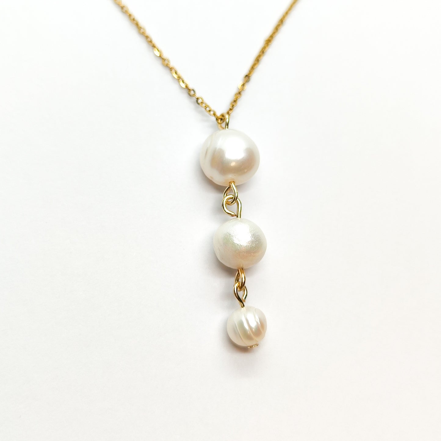 Collar Perlas alargado