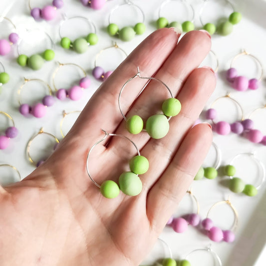 Pendientes aro Peonia