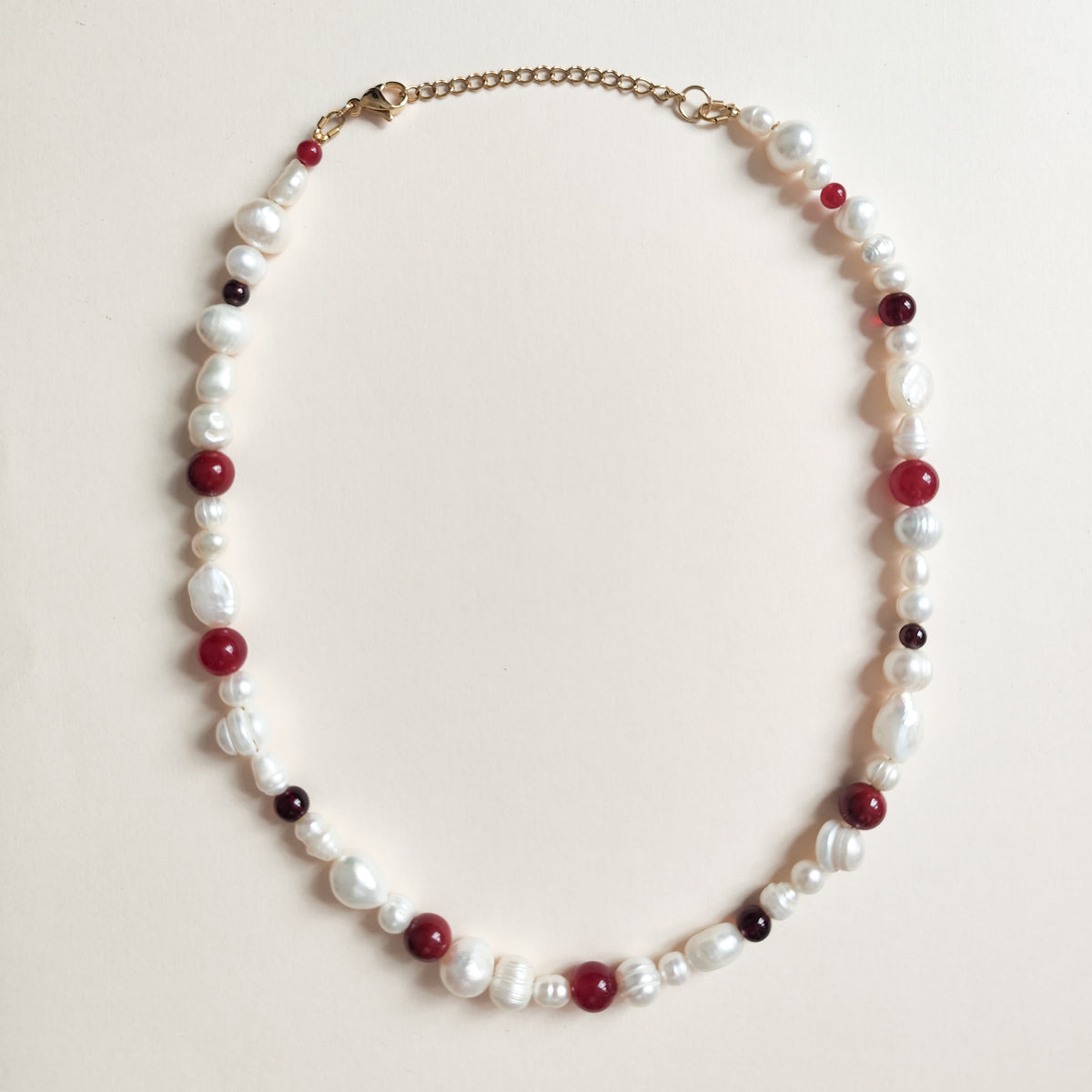Collar Perlas y Piedras Naturales