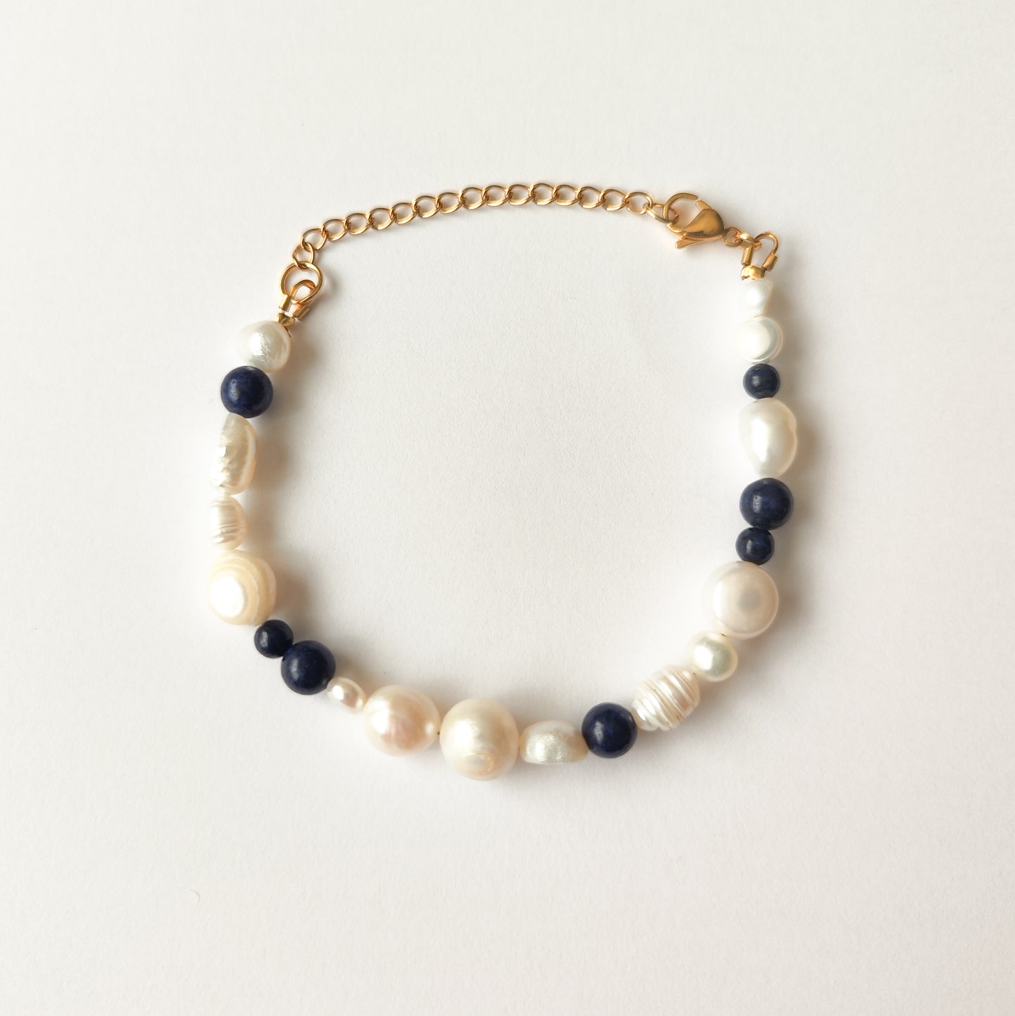 Pulsera de Piedras y Perlas Naturales
