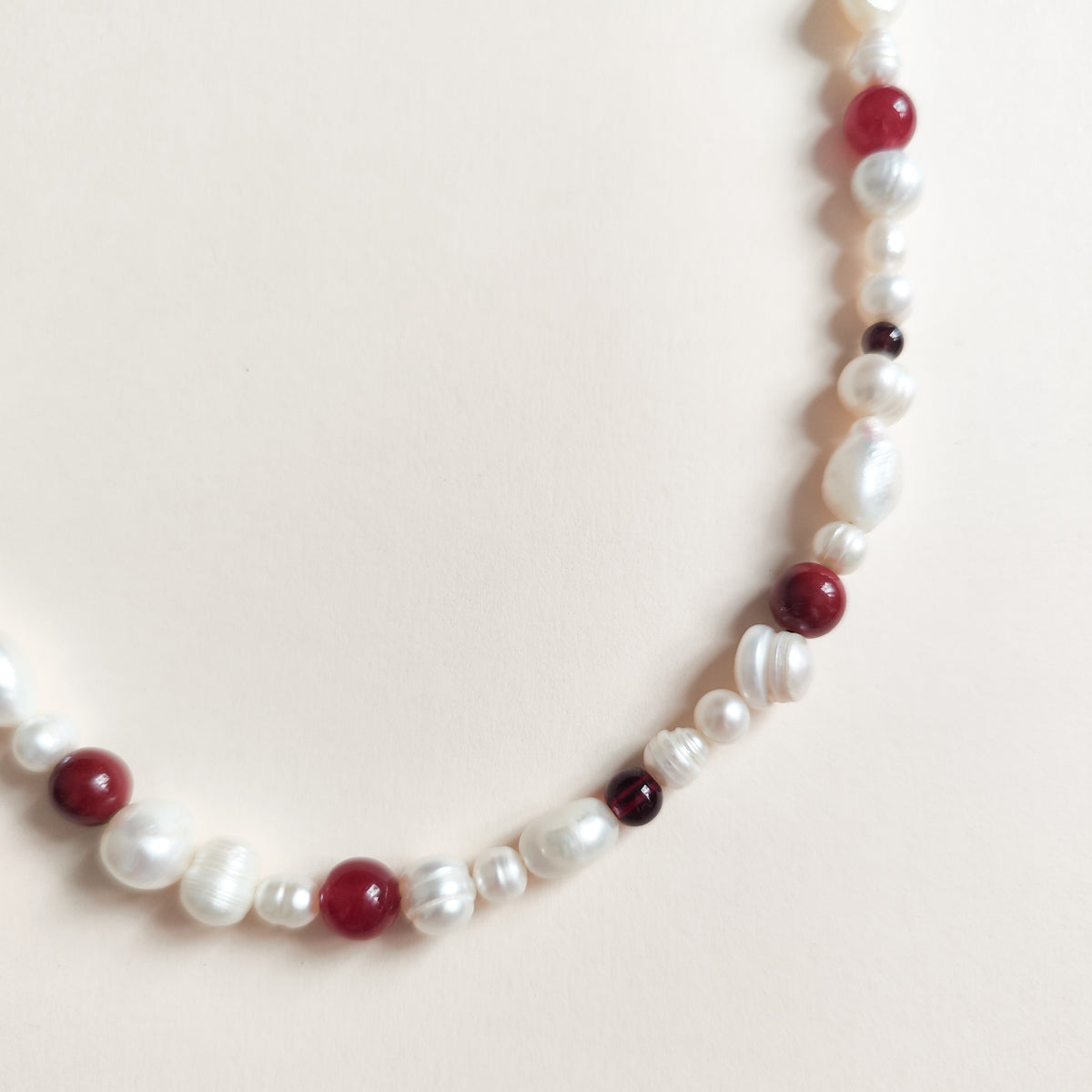 Collar Perlas y Piedras Naturales