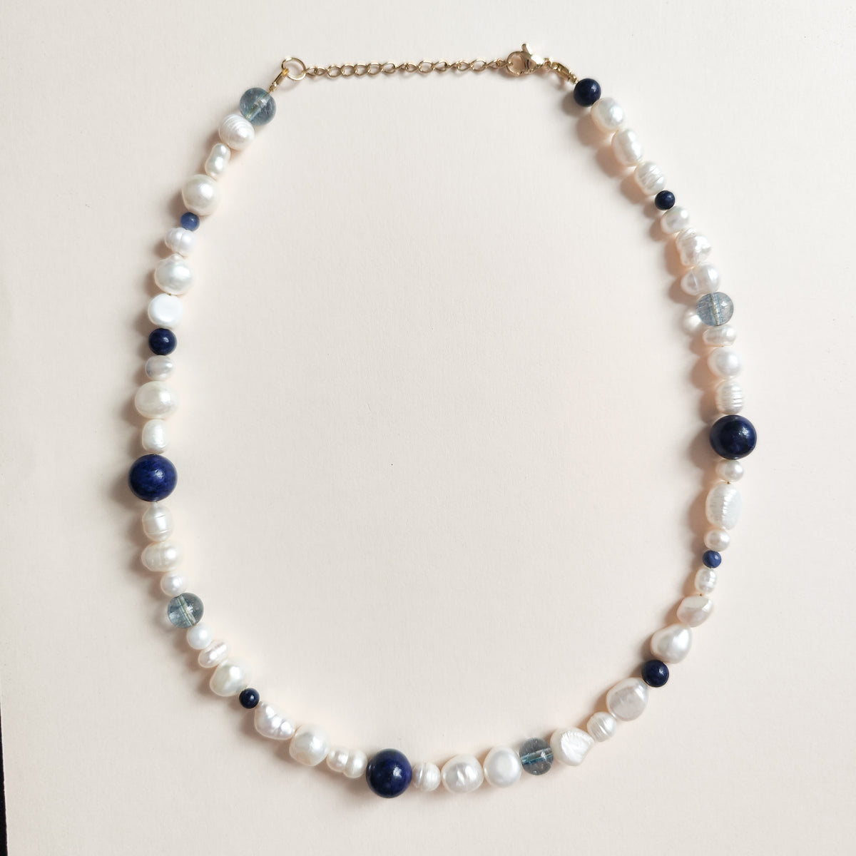 Collar Perlas y Piedras Naturales