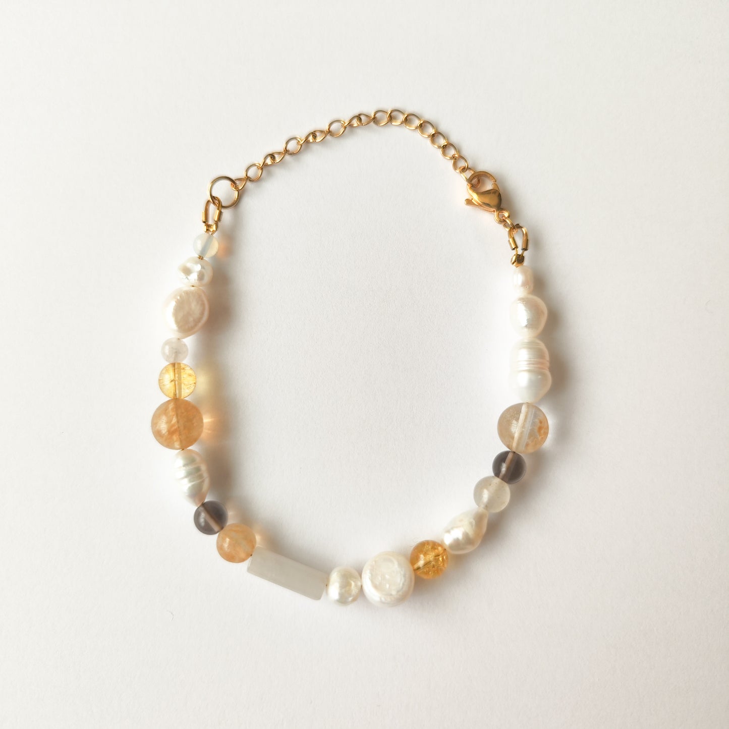 Pulsera de Piedras y Perlas Naturales